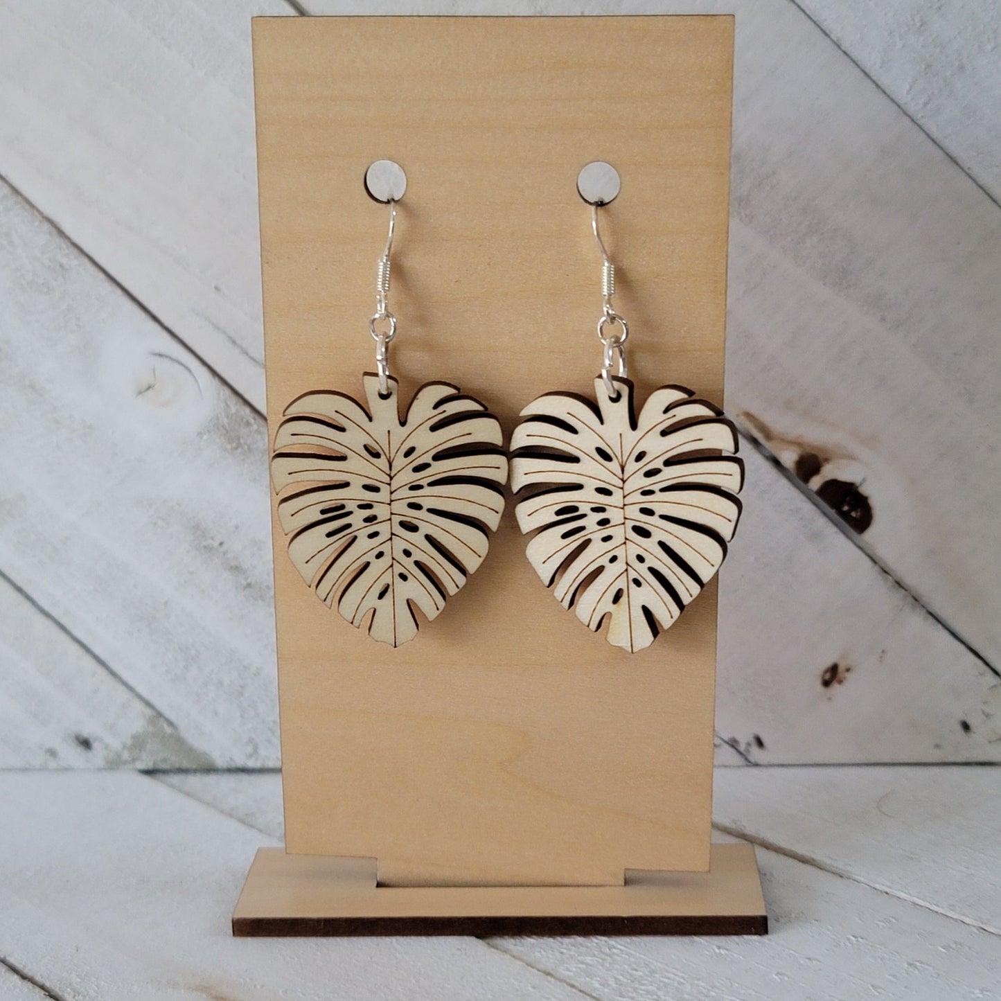 Monstera Leaf Earrings