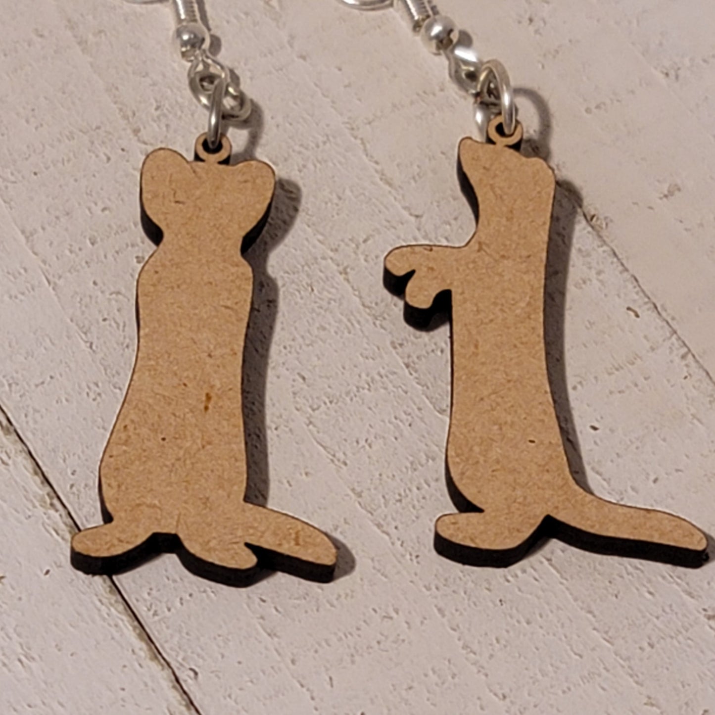 Cute Dangle Ferret Earrings