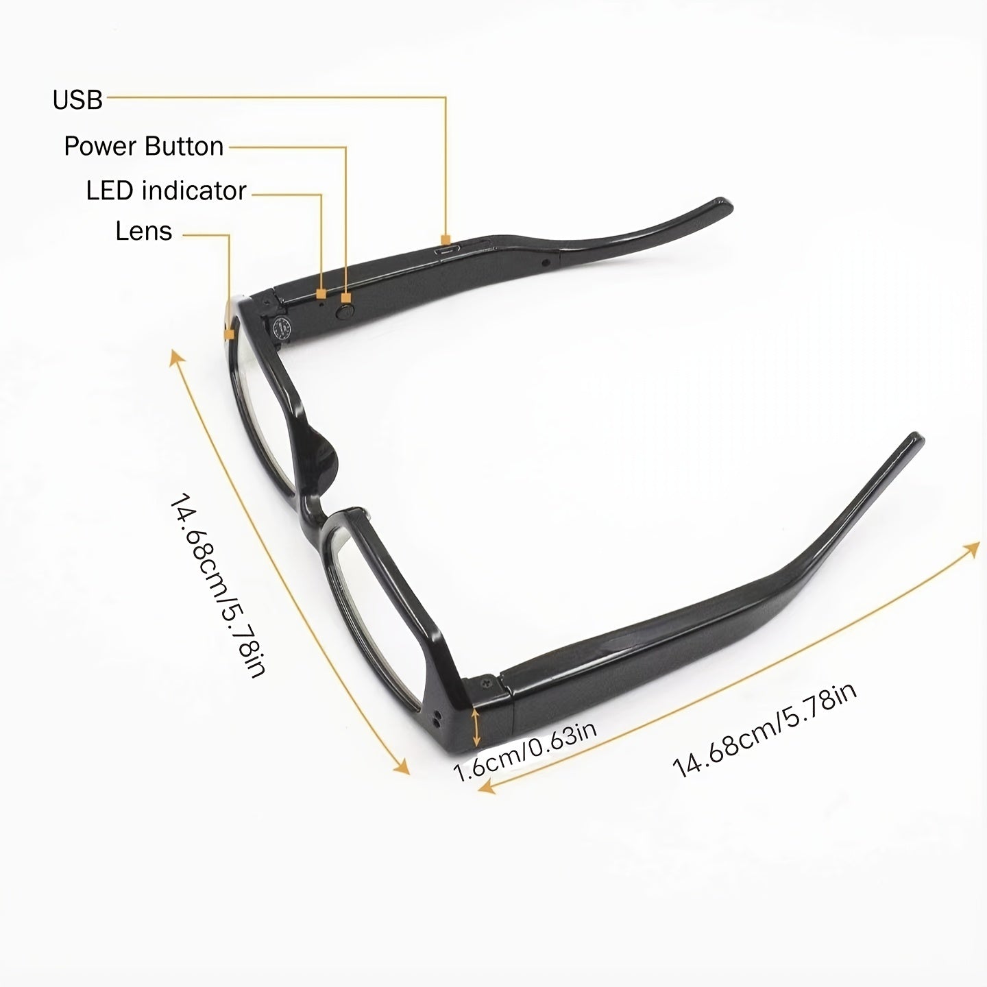 1PC Smart Video Camera Glasses HD Camera Glasses With 32GB Memory