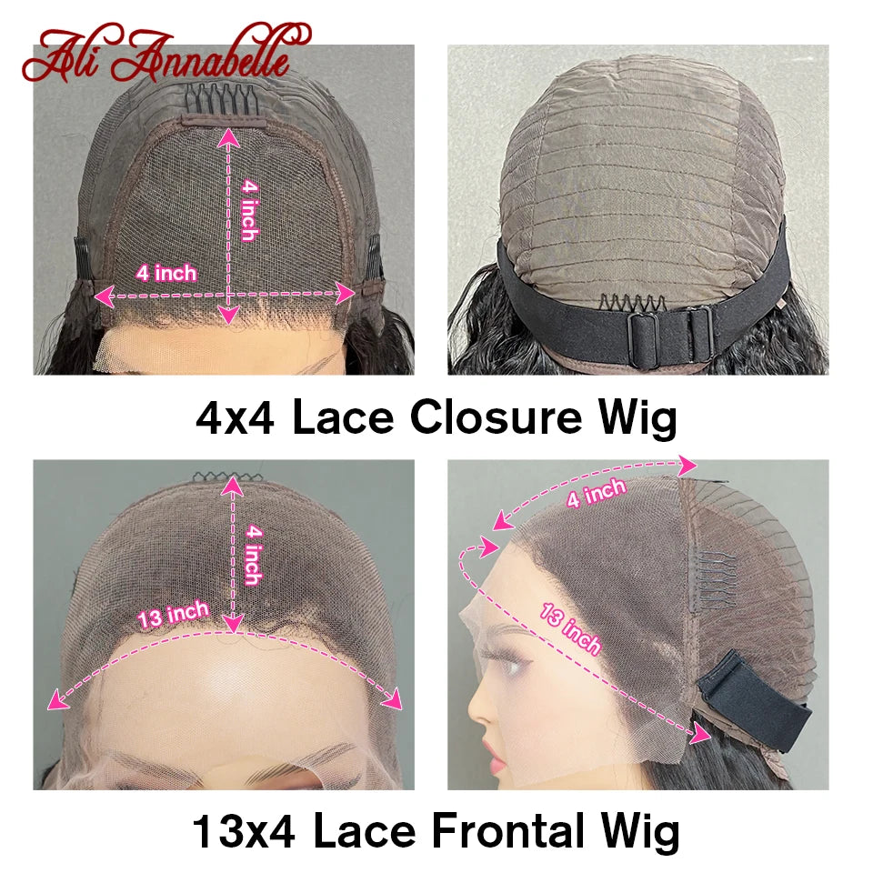 Body Wave Wigs  4x4 13x4 Lace Frontal Human Hair Wigs  Pre Plucked Hairline for Women Brazilian Human Hair Lace Front Wig