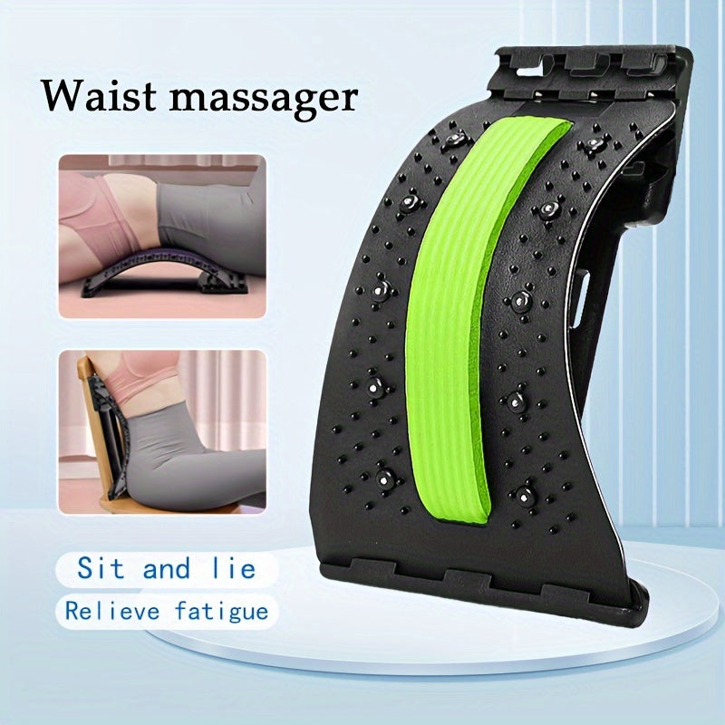 Adjustable Lumbar Support Board for Stretching and Muscle Relaxation