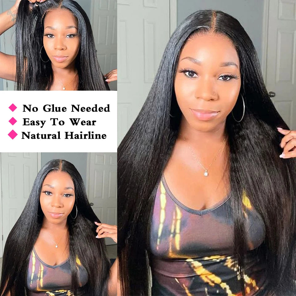 Glueless Wigs Human Hair 6x5 Pre Cut Lace  Pre Bleached Knots Wear and Go Wig