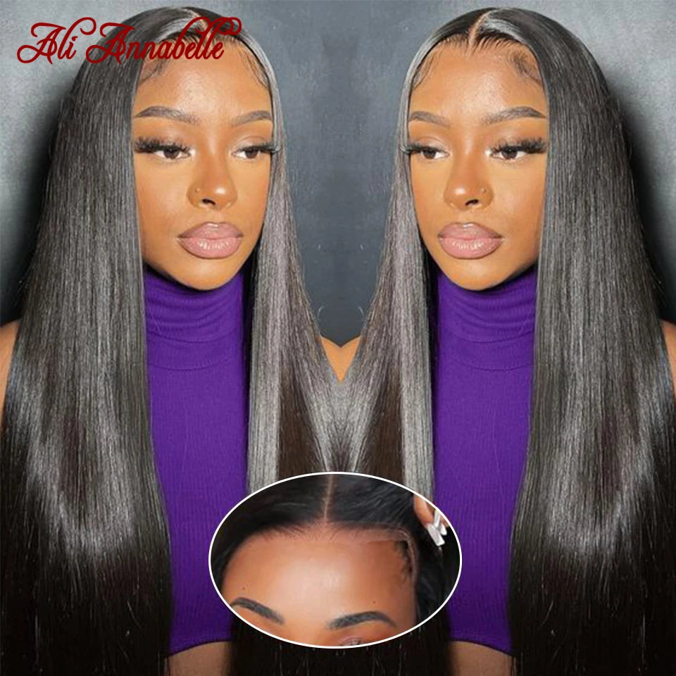 Glueless Wigs Human Hair 6x5 Pre Cut Lace  Pre Bleached Knots Wear and Go Wig