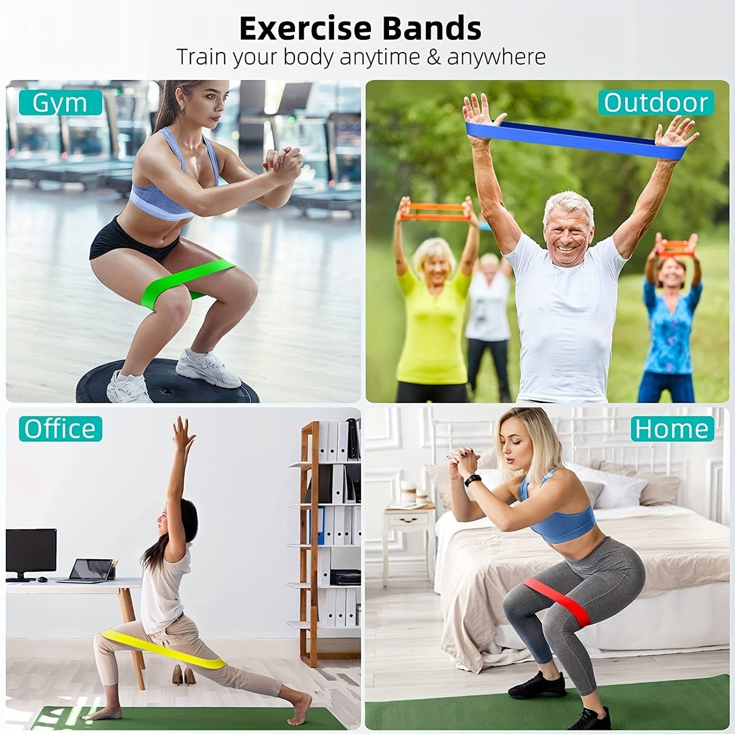 Complete 300lbs Resistance Bands Set for Home Workouts