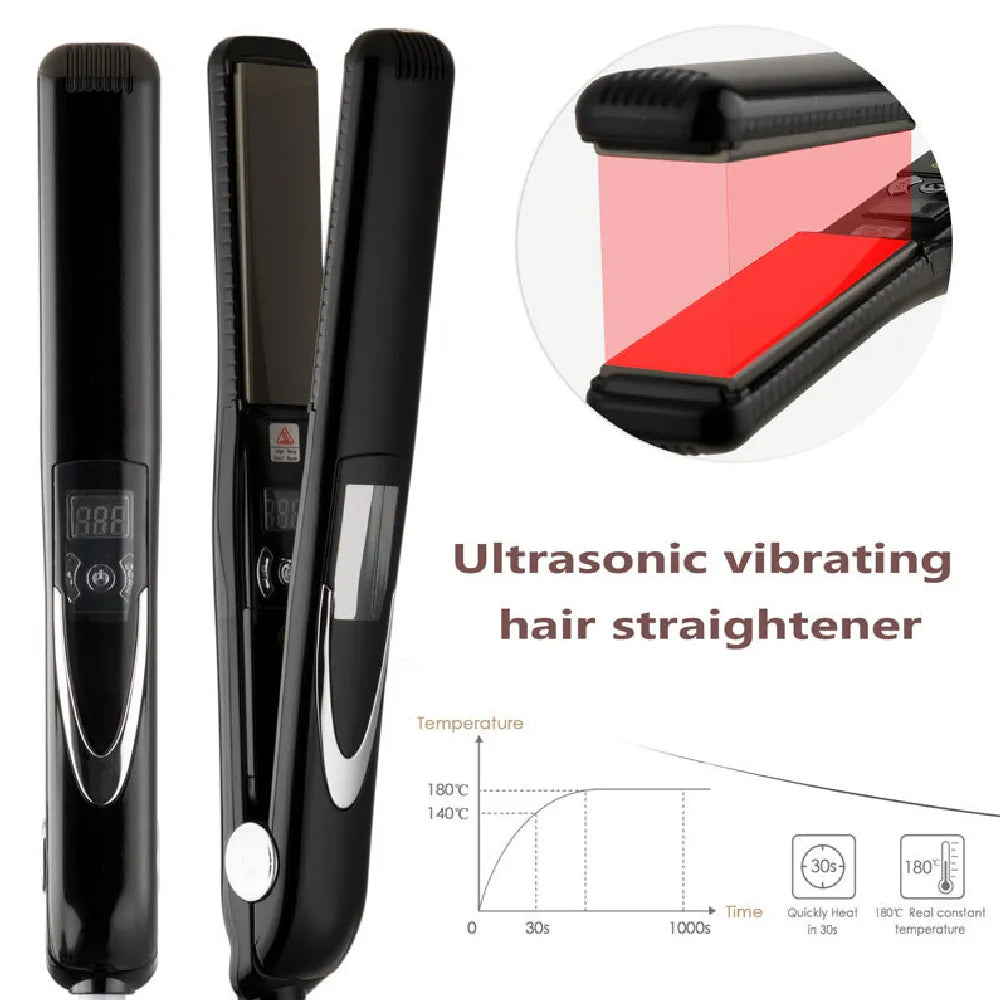 Professional Titanium Plate Kerat 450F Flat Iron Fast Heating Hair Irons