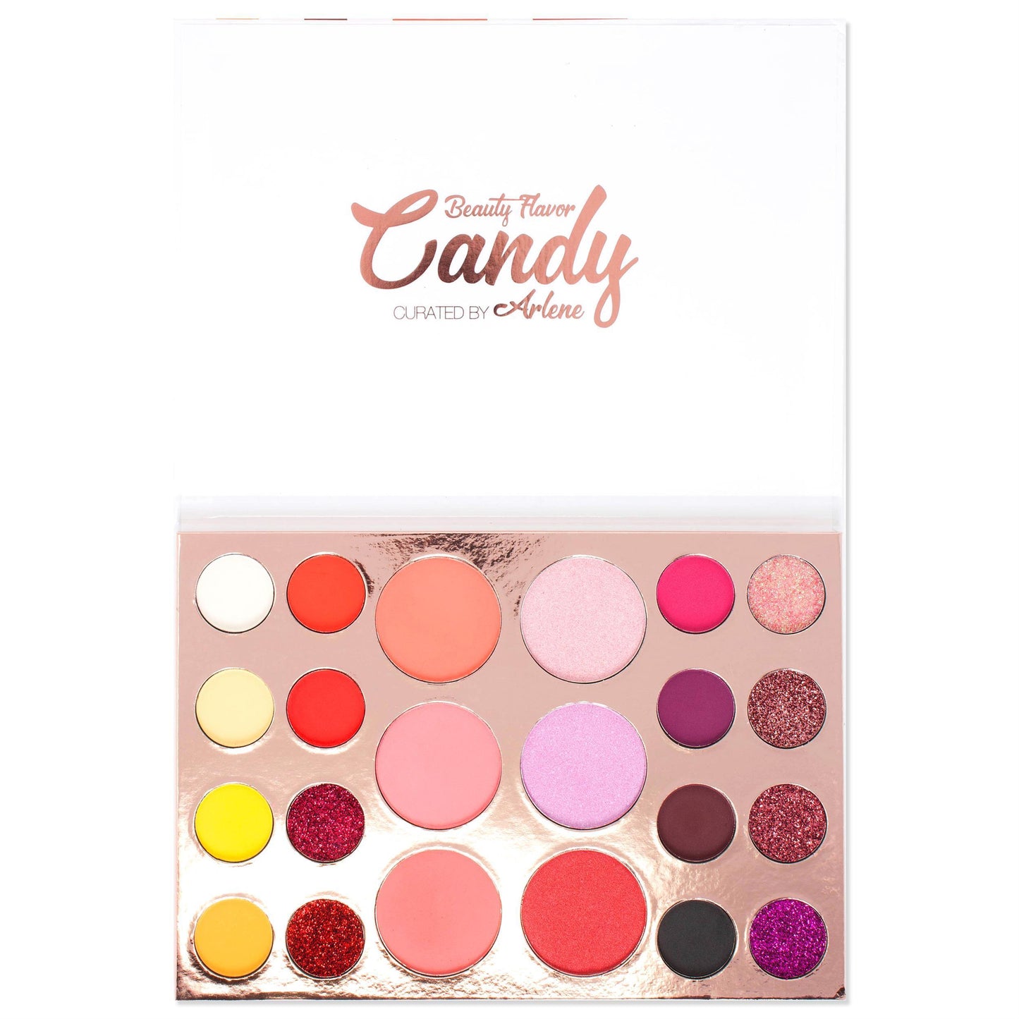 Alice+Jane Colorful Eyeshadow+Highlighter+Blusher Palette Candy Beauty Flavor