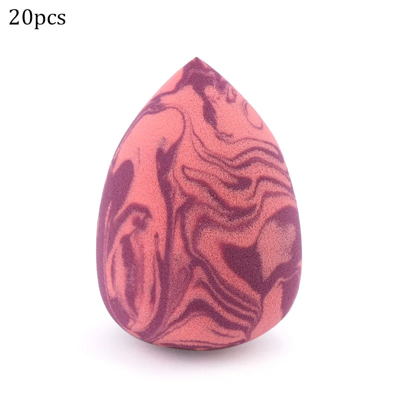 Makeup Sponge Marbling Water-Drop Shape Foundation Concealer Sponge Mix Powder