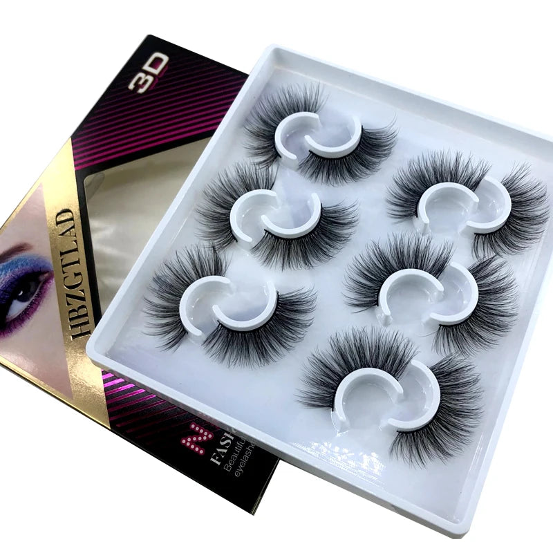 6 Pairs 10-25mm Mink Eyelashes Mink Lashes