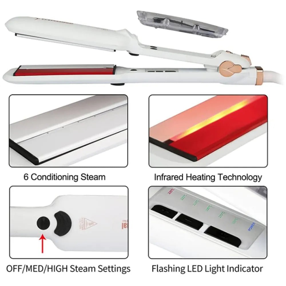 RUCHA Infrared Steam Hair Straightener