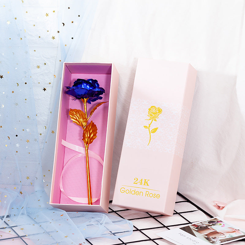 Red Rose Purple Box Galaxy Rose Gold Infinity Plastic Roses