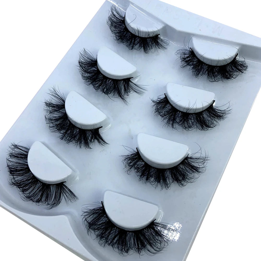 4 Pairs 3d Mink Lashes Eyelash Extension