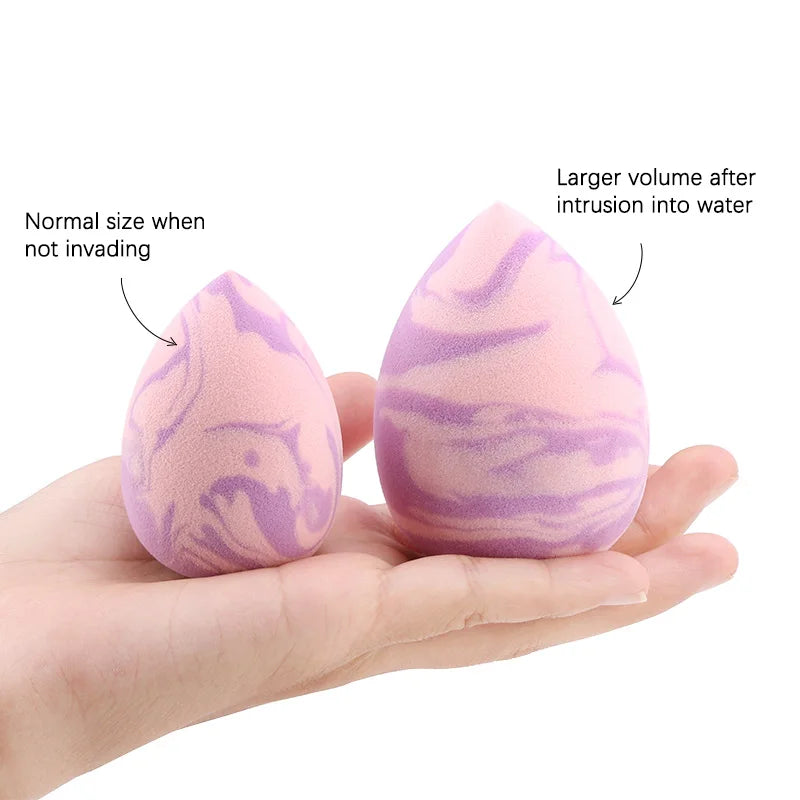 Makeup Sponge Marbling Water-Drop Shape Foundation Concealer Sponge Mix Powder