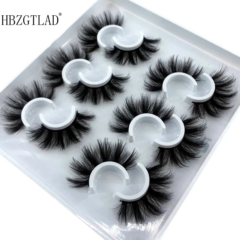 6 Pairs 10-25mm Mink Eyelashes Mink Lashes