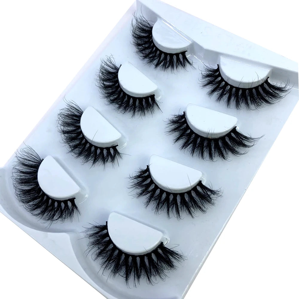 4 Pairs 3d Mink Lashes Eyelash Extension