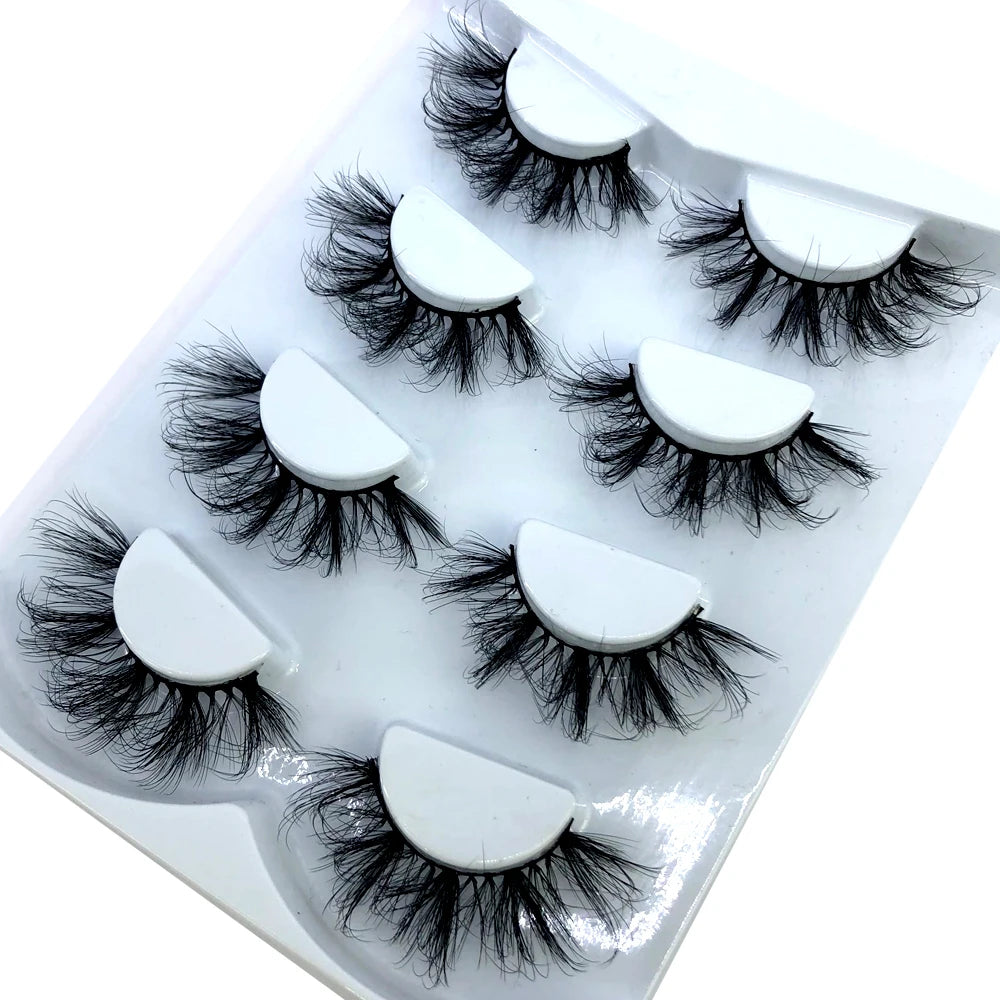 4 Pairs 3d Mink Lashes Eyelash Extension