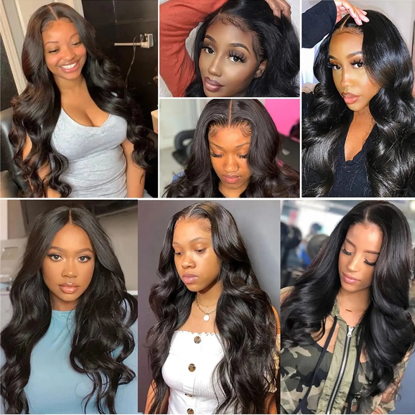 Glueless Human Hair V-Part Clip in Wigs No Leave Out