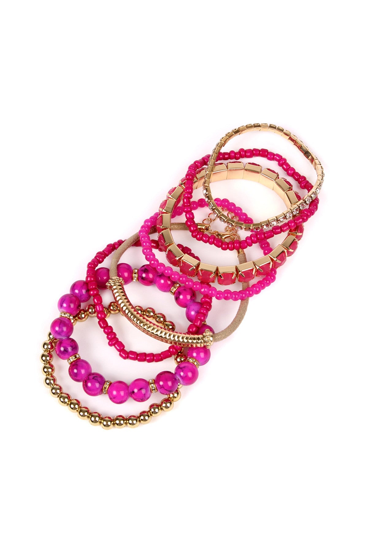 Multicolor Bead Bracelet Set