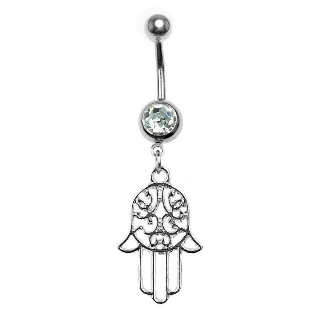 1pc Sexy Dangling Navel Belly Button Rings Belly Piercing Crystal