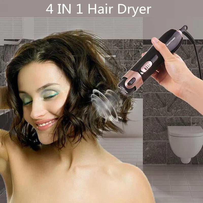 4 in 1 Styling Hair Curler Comb Salon Professional