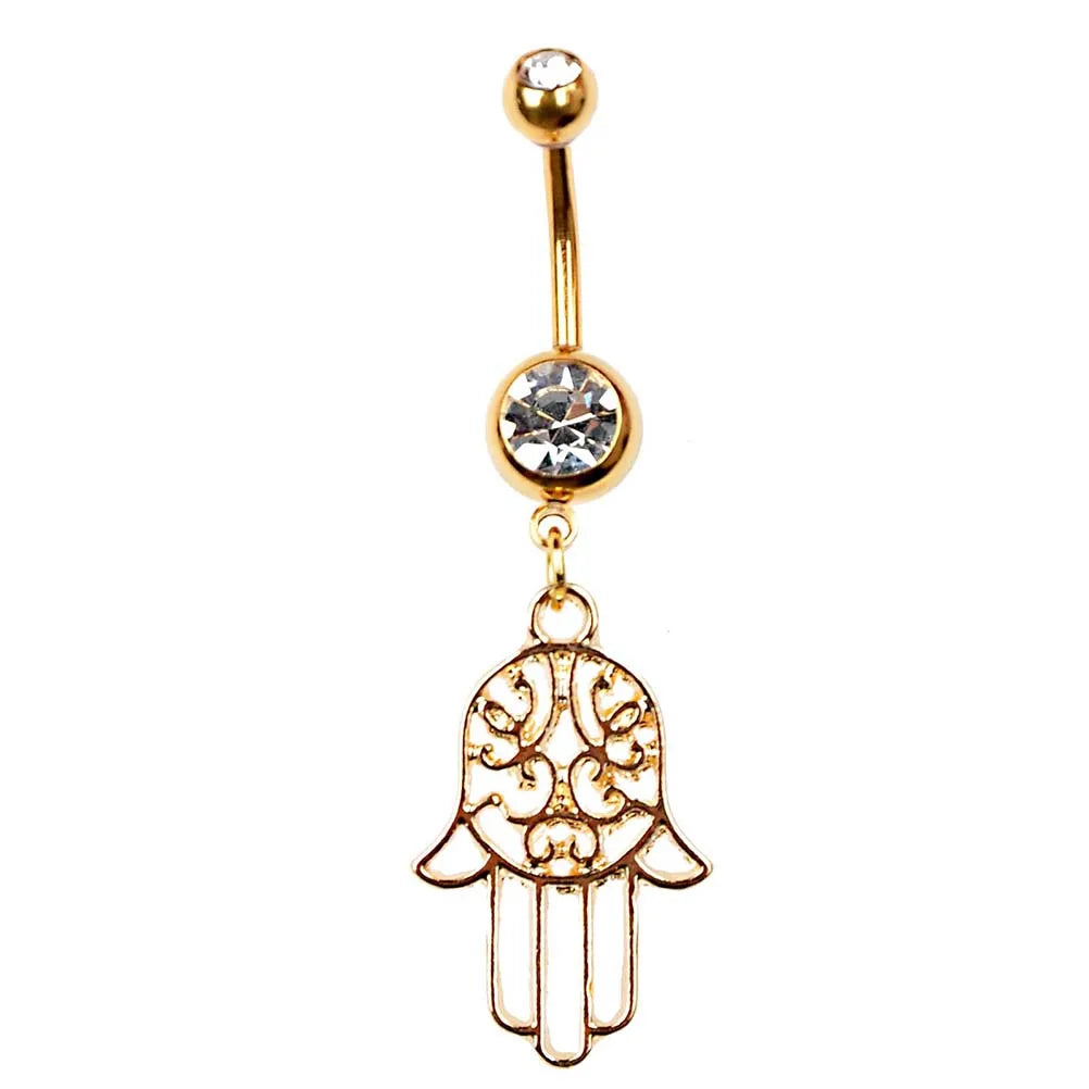 1pc Sexy Dangling Navel Belly Button Rings Belly Piercing Crystal