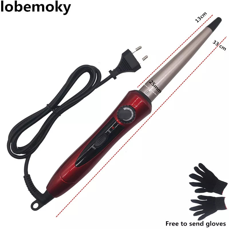 220 Volt  the Tapered Tube Curling Iron Ceramic