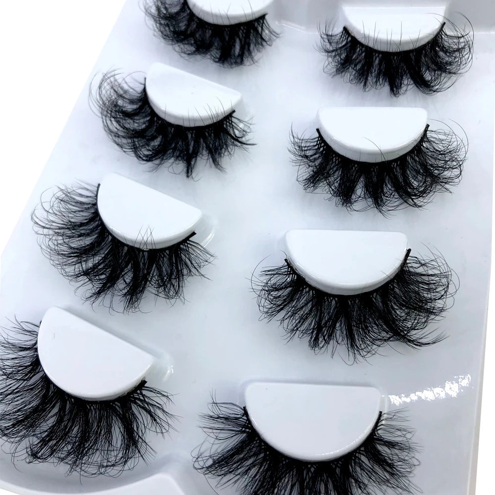 4 Pairs 3d Mink Lashes Eyelash Extension