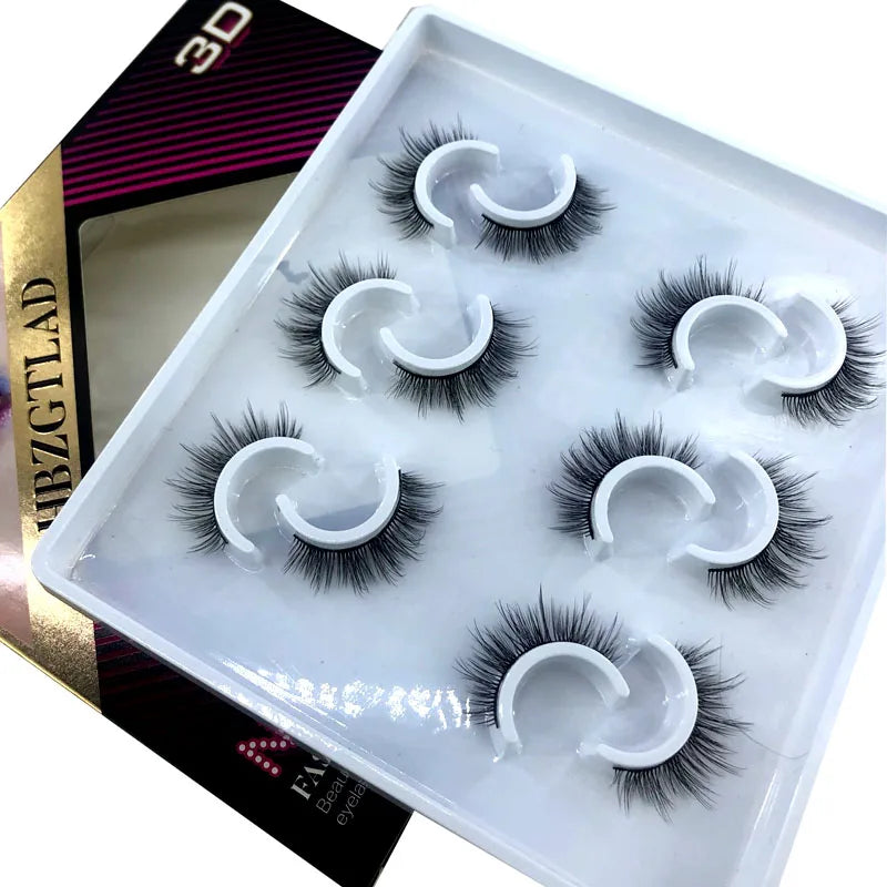 6 Pairs 10-25mm Mink Eyelashes Mink Lashes