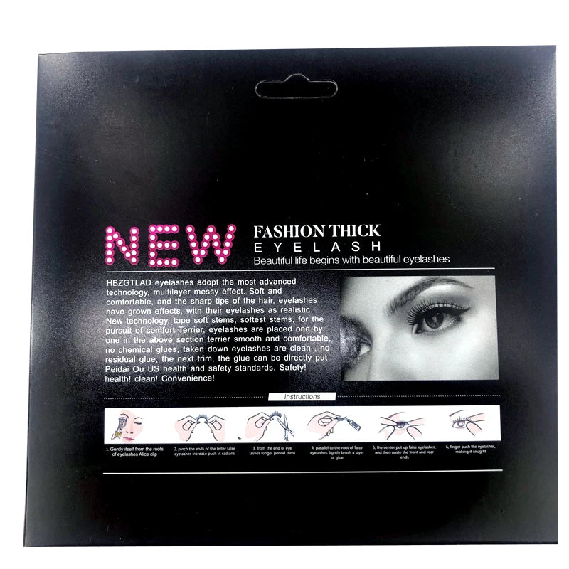 6 Pairs 10-25mm Mink Eyelashes Mink Lashes