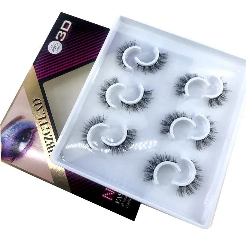 6 Pairs 10-25mm Mink Eyelashes Mink Lashes