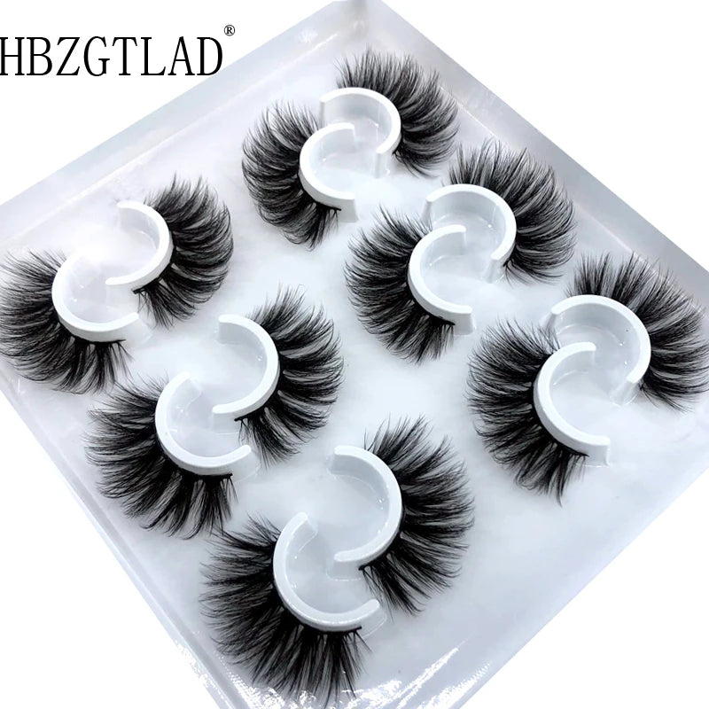 6 Pairs 10-25mm Mink Eyelashes Mink Lashes