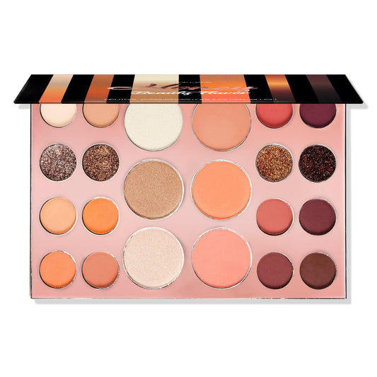 Alice+Jane Neutral Eyeshadow+Highlighter+Blusher Palette Honey Beauty Flavor