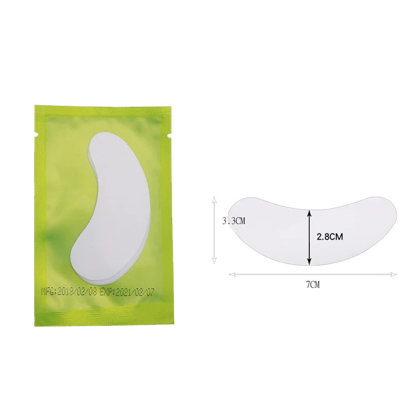 50 Pairs Eyelash Extension Patch Hydrogel Eye Pad Under