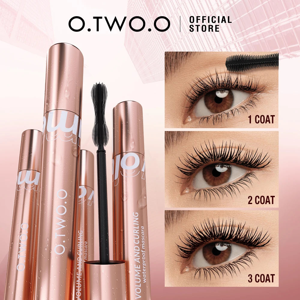 Mascara Waterproof 4D Silk Fiber Curling Volume Lashes