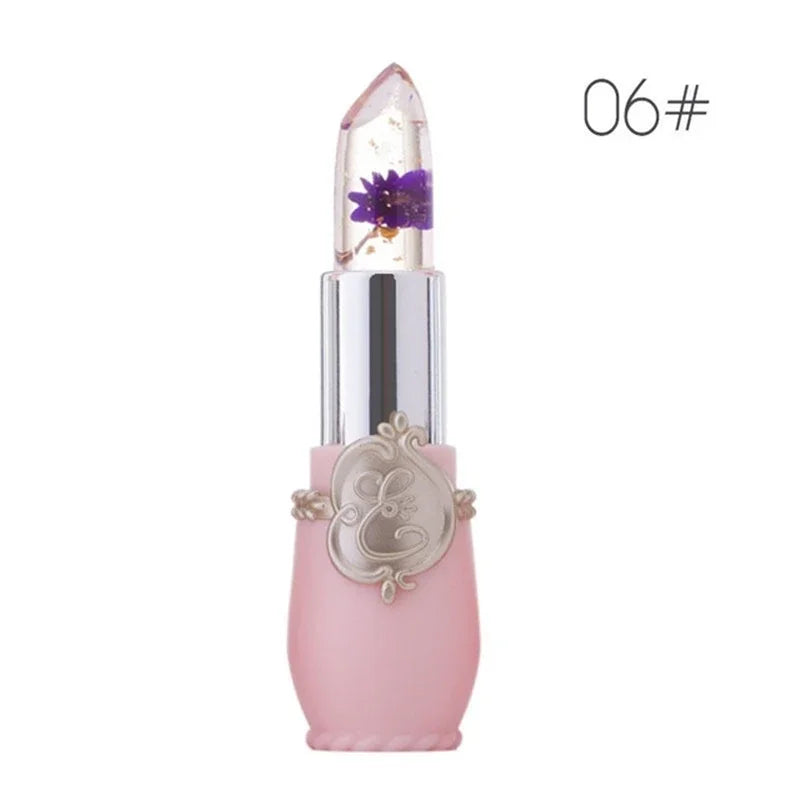 Moisturizer Jelly Flower Lip Gloss Lipstick Temperature Color