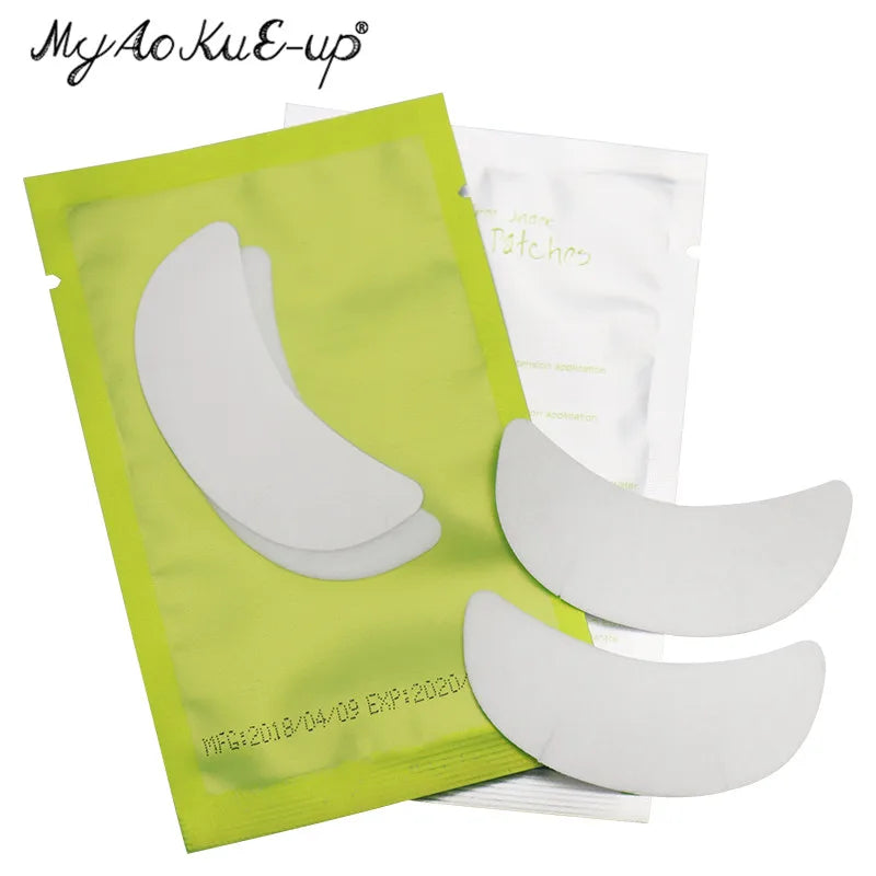 50 Pairs Eyelash Extension Patch Hydrogel Eye Pad Under