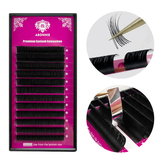 Abonnie Classic Eyelashes Extensions Individual Volume Lashes