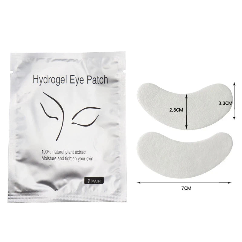 50 Pairs Eyelash Extension Patch Hydrogel Eye Pad Under