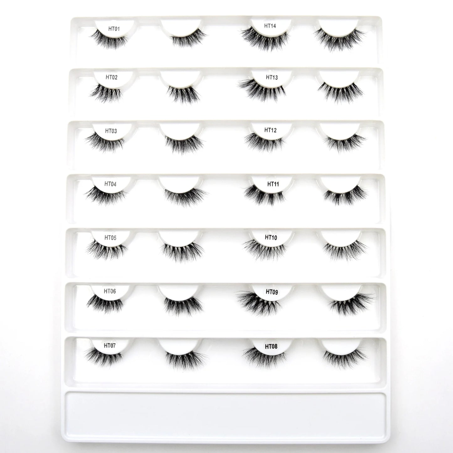 Mink Eyelashes Clear Band Eye Lashes Crisscross Transparent