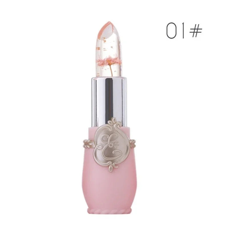 Moisturizer Jelly Flower Lip Gloss Lipstick Temperature Color