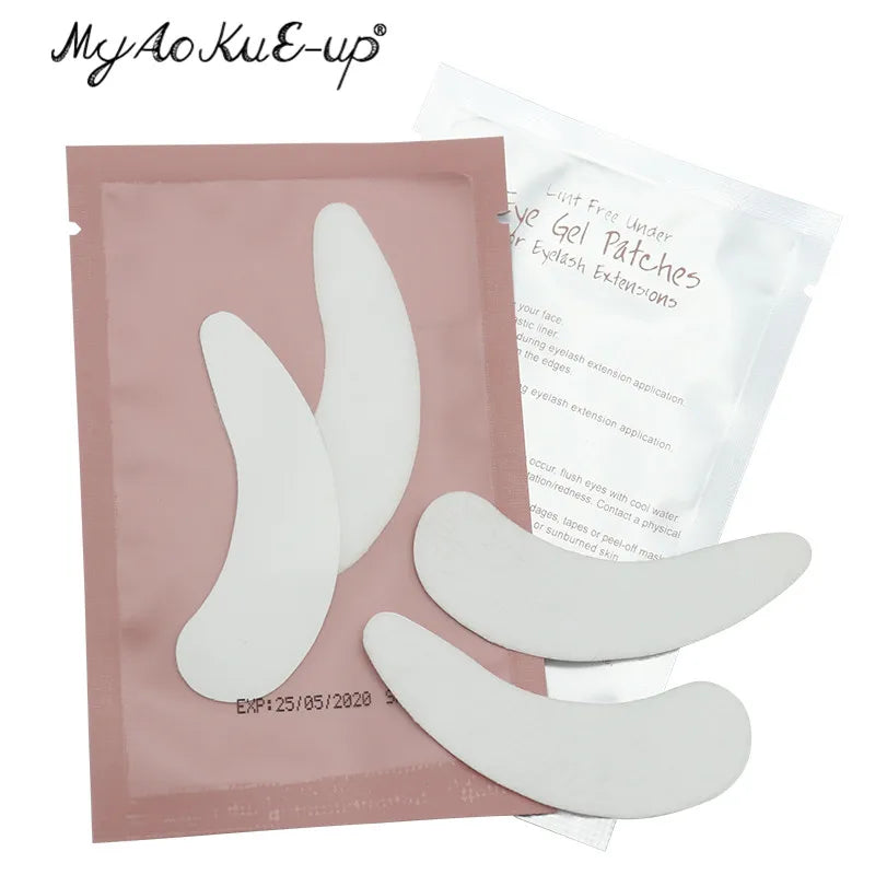 50 Pairs Eyelash Extension Patch Hydrogel Eye Pad Under