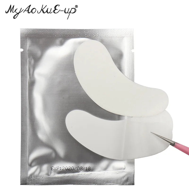 50 Pairs Eyelash Extension Patch Hydrogel Eye Pad Under