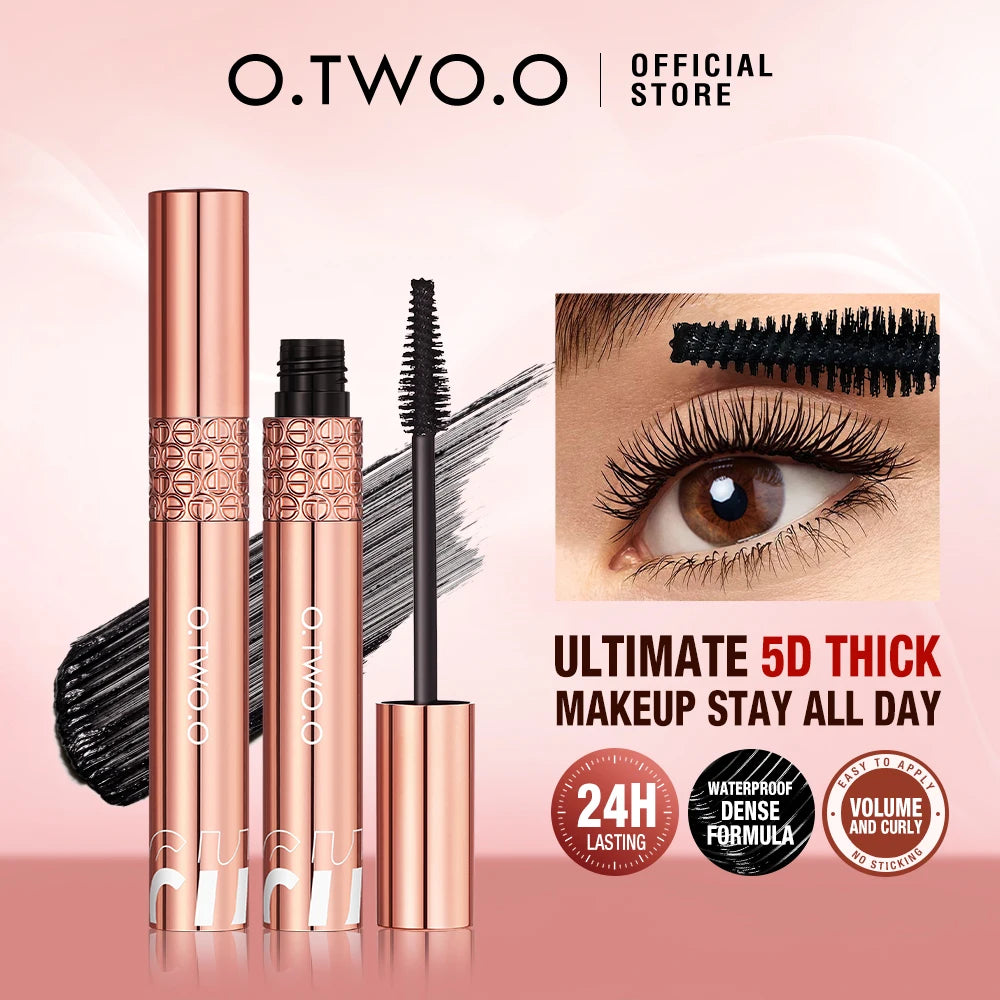 Mascara Waterproof 4D Silk Fiber Curling Volume Lashes