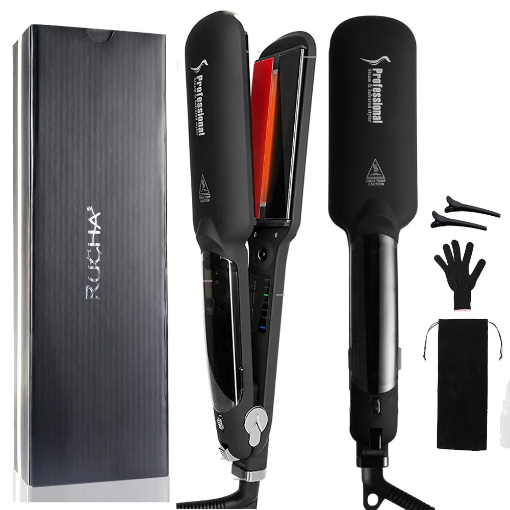 RUCHA Infrared Steam Hair Straightener